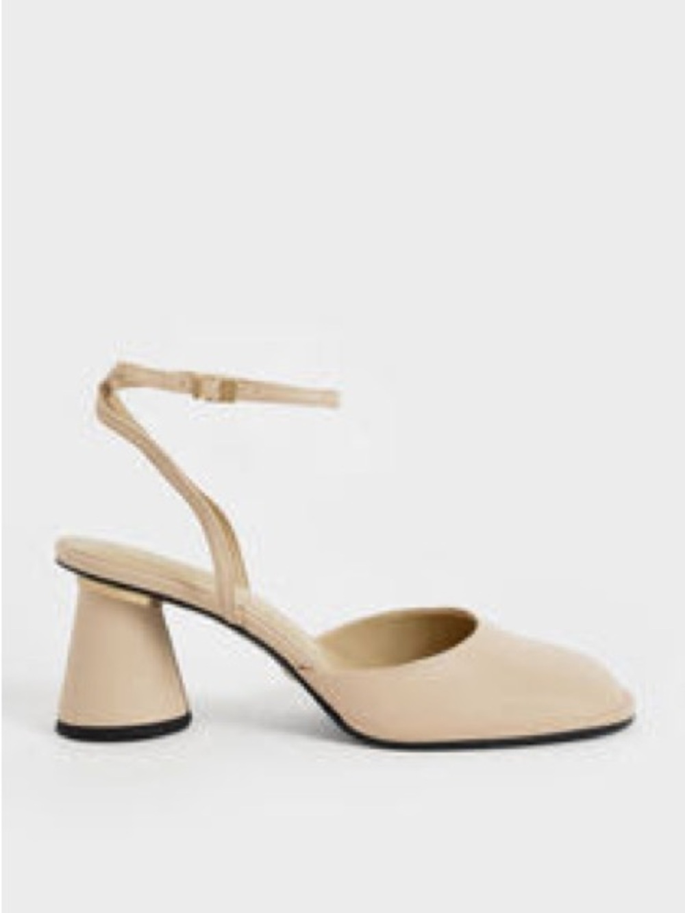Charles & Keith Beige Slingback Heels